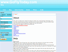 Tablet Screenshot of blog.goflytoday.com